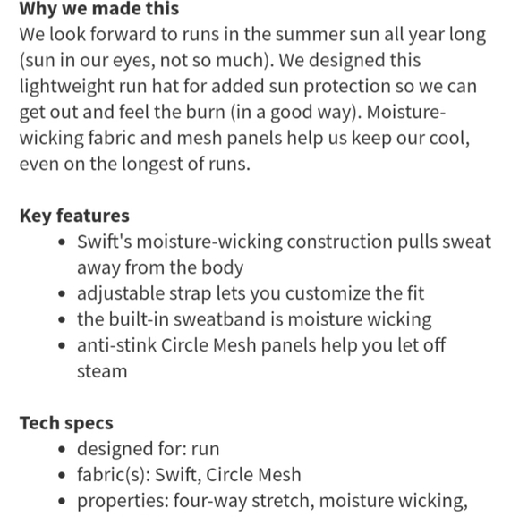 Lululemon Sun Chaser Run Hat - Picture 2 of 6